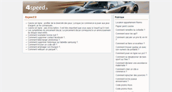 Desktop Screenshot of 4speed.fr